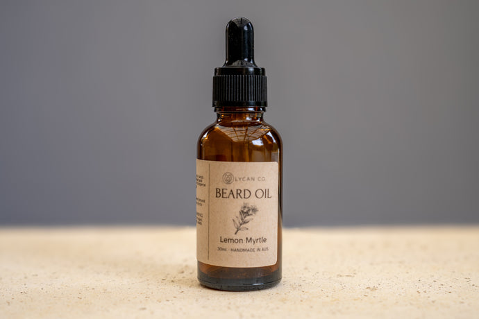 Australia’s most revered scent, the bright and refreshing Lemon Myrtle Beard Oil by LycanCo.