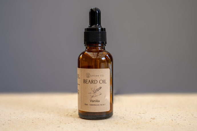 Warm and inviting Vanilla Beard Oil from LycanCo.